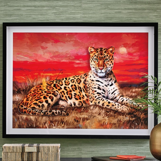 Sunset Leopard Wall Art, , large