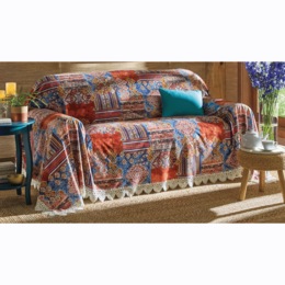 Boho Velvet Furniture Throw, , large