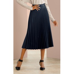 Peri Pleated Skirt, Eclipse Navy, large
