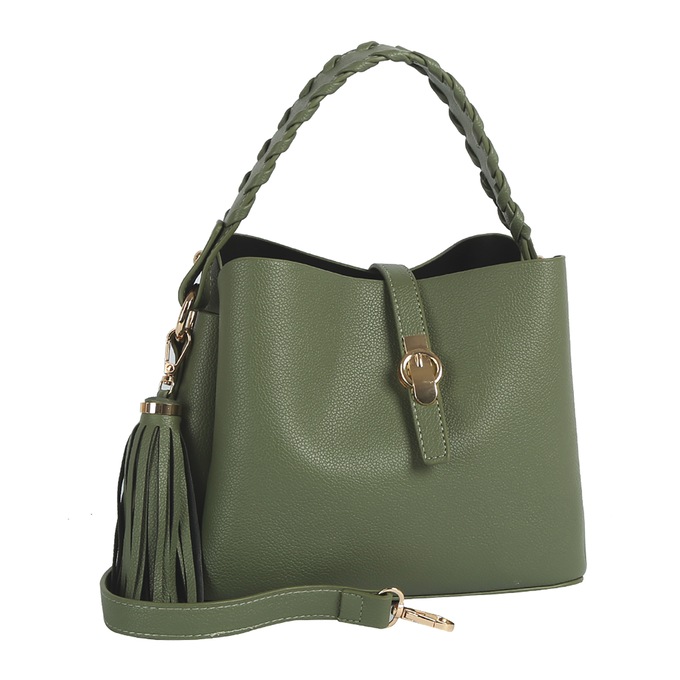 SALE ハンドバッグ Braid Handle Satchel | Midnight Velvet
