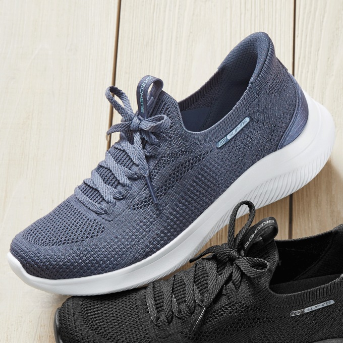 Skechers Slip-Ins Ultra Flex 4.0 Shoe with Air-Cooled Memory Foam and No-Tie Fit, , large