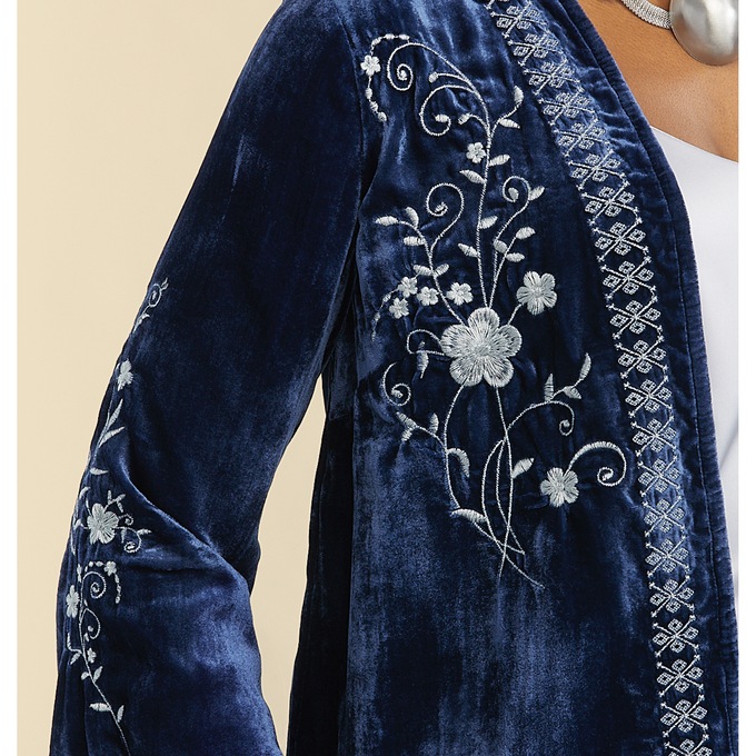 Sienna Velvet Duster, , large