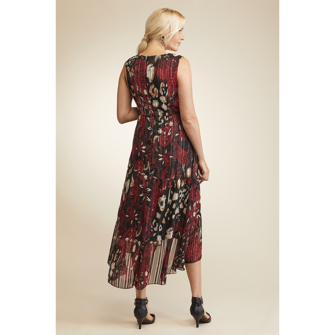 Birgeta Faux-Wrap Maxi Dress, , large