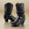 Dingo Genuine Leather Slouch Cowgirl Boot with Studs and Chain Detail for Women, , large