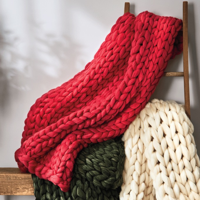 Super Chunky Knit Throw, , large