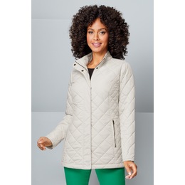Quilted Jacket, Gray, large