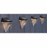 Set of 4 Solar Faux-Diamond Lights, , large