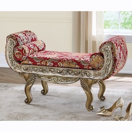 Ornate Carved Bench, , large