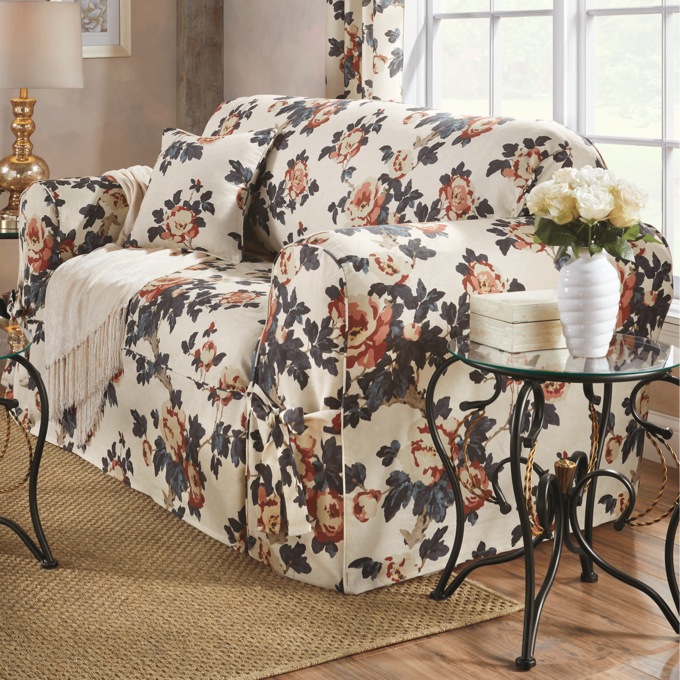 Fall Floral Slipcover, , large