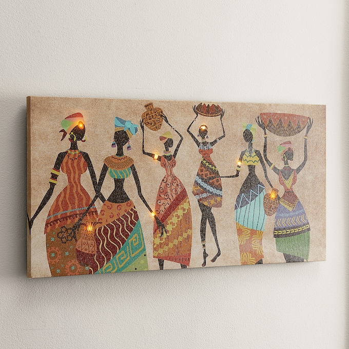 Lit Dancing Ladies Canvas, , large