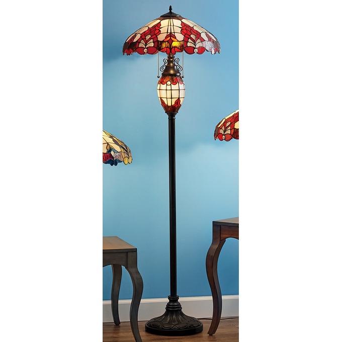 Wicklow Stained Glass Floor Lamp, , large