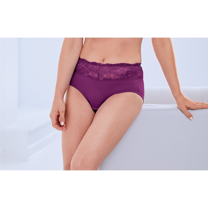 Lace-Trim Bikini Panty, , large