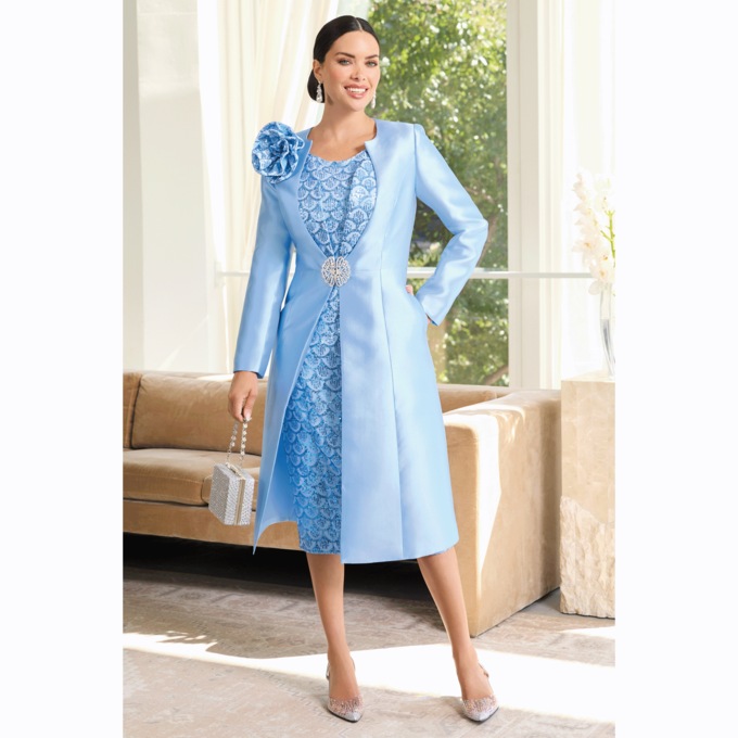 Courtenay Sequin-Lapel Jacket Dress, , large