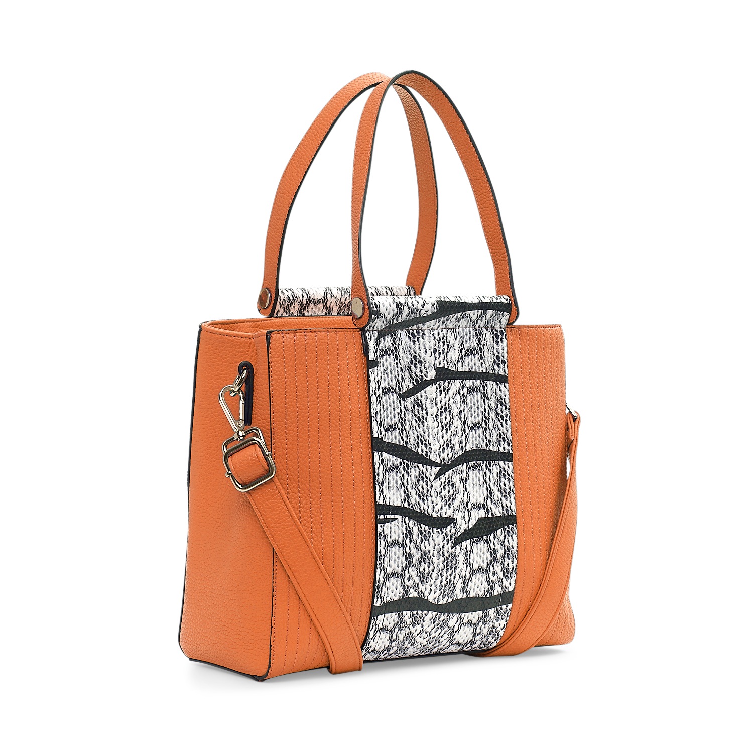 snake print tote