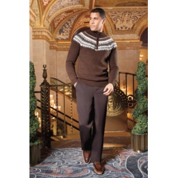 Gerard Men&rsquo;s Fair Isle Sweater 2-Piece Pant Set, , large