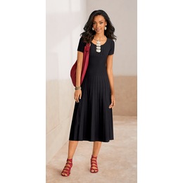 Spring A-Line Sweater Dress, , large