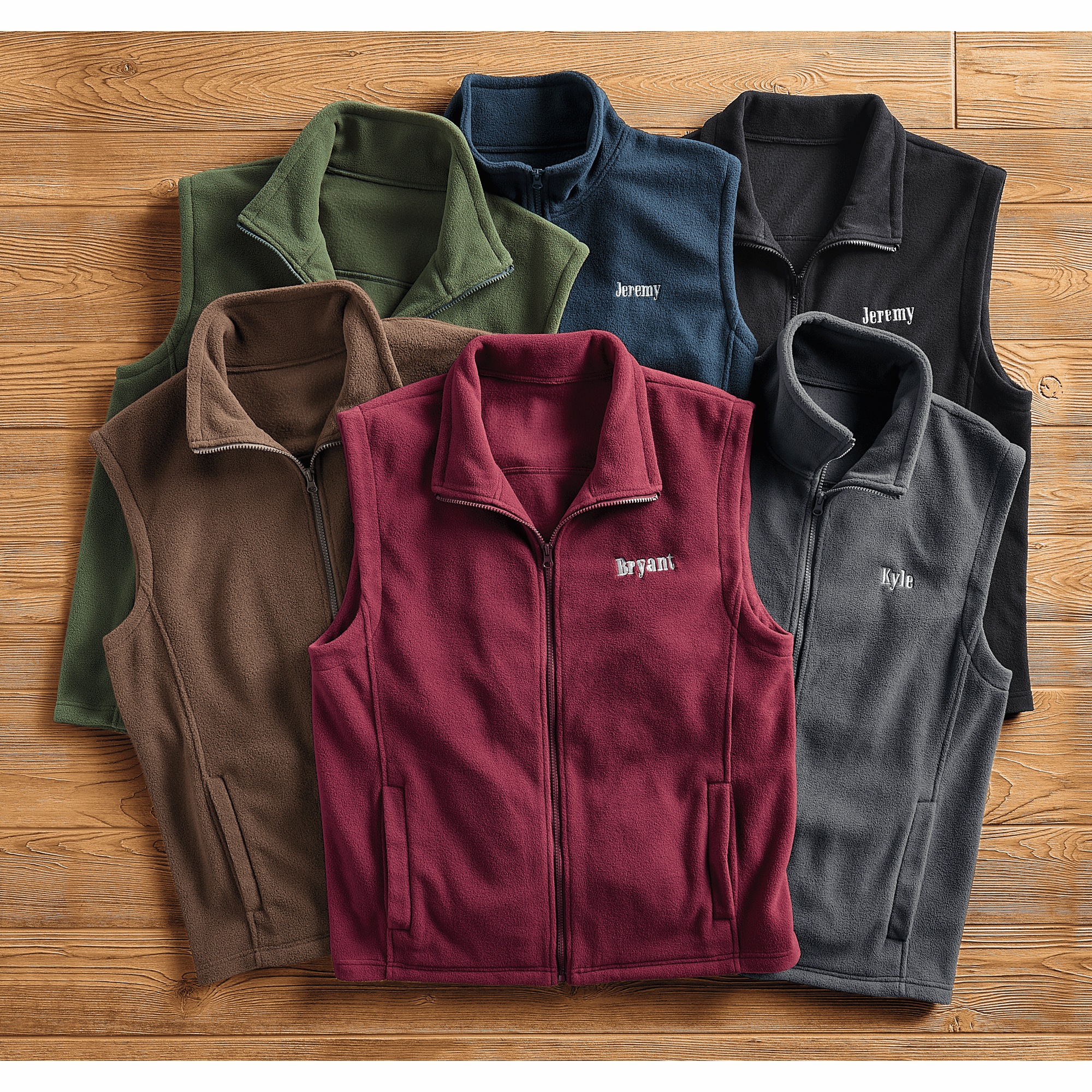 Men's Personalized Fleece Vest, , large