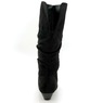 Amanda D'Laurie Tall Scrunch Boot: Rich Faux Suede with 1" Wedge Heel, , large