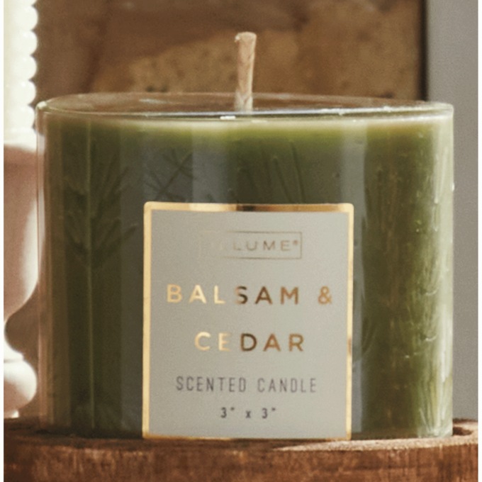 3-Inch Textured Pillar Candle, , large