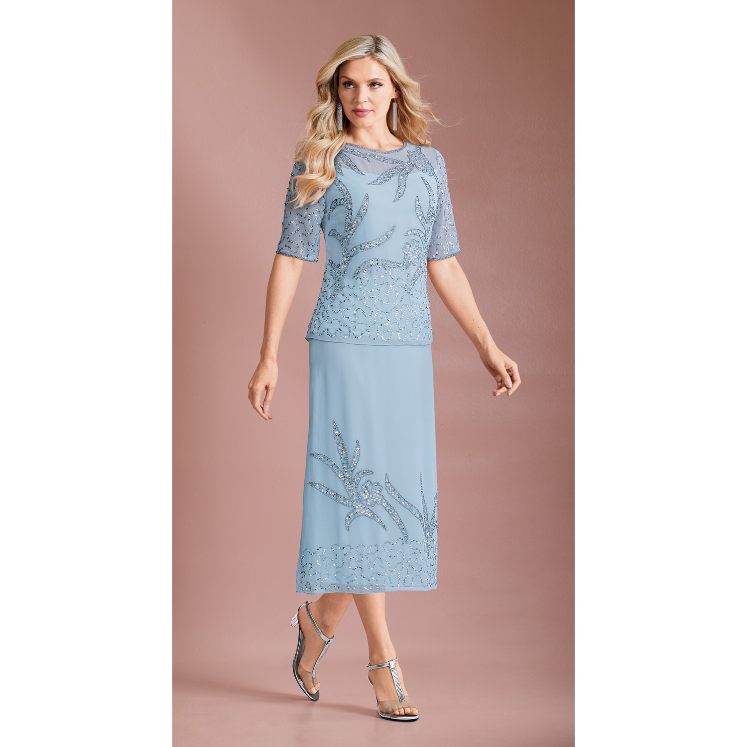 Ginni 2Piece Sequin Skirt Set Midnight Velvet