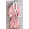 Faux-Sherpa Trim Unisex Robe, , large