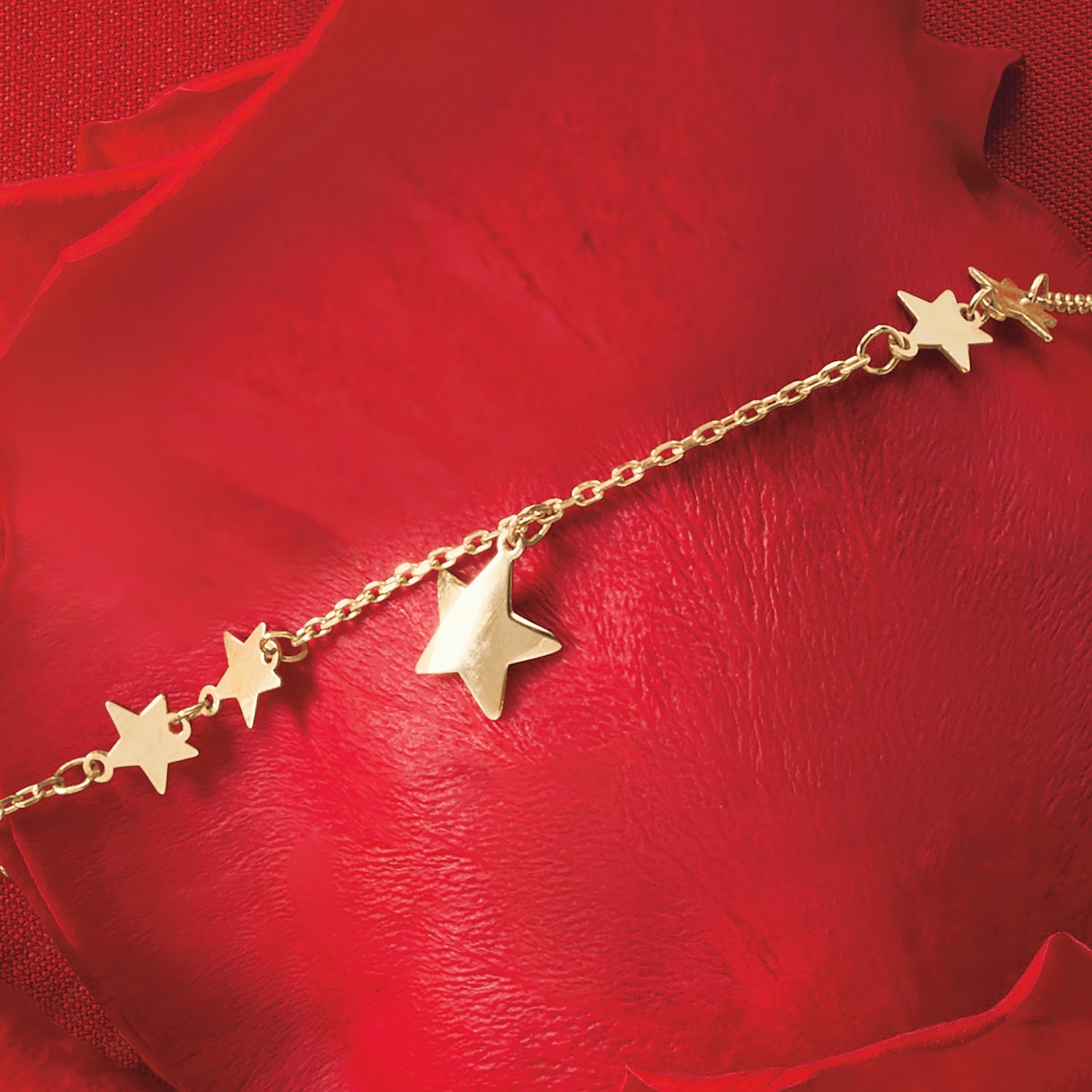 Star Bangle Bracelet - Gold