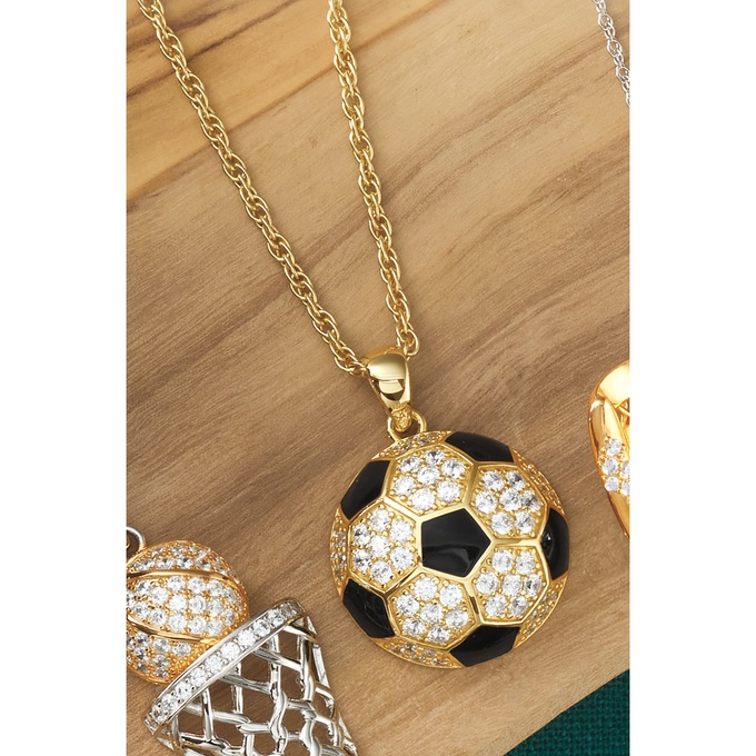 Sports Crystal Pendant, , large