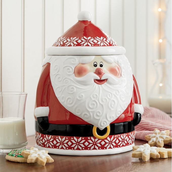 North Pole Santa Cookie Jar