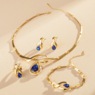 Color Crystal Necklace, Bracelet, Earring & Ring Set, , large