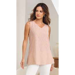 Demi Eyelet Tunic, , large