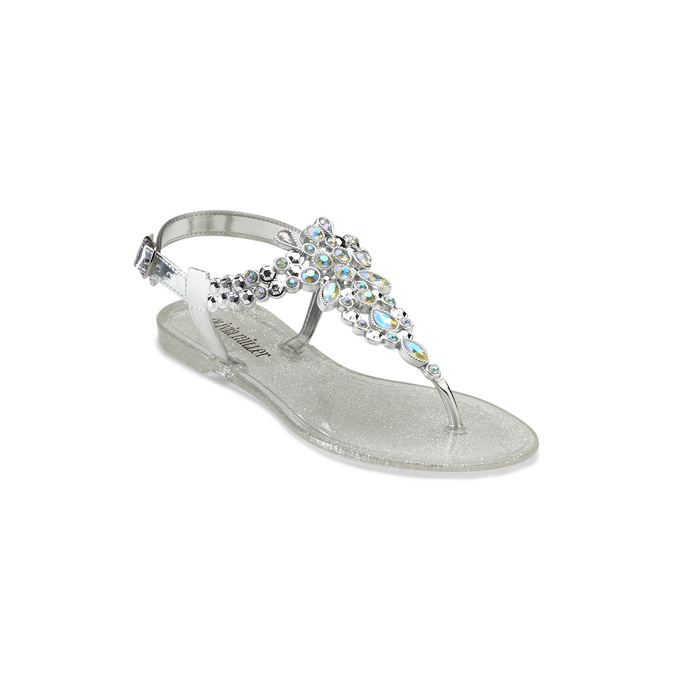 Olivia Miller Rhinestone Strap Thong, , large