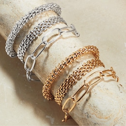 3-pc. Chain Bracelet Set, , large