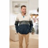 Colorblock Fleece 1/4-Zip Pullover, , large