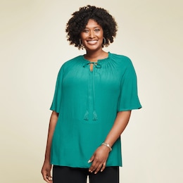 Tassel-Tie Top, , large