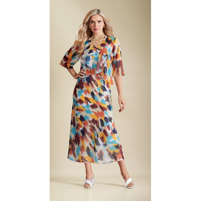 Elecia Flowy Jacket Dress, , large