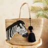 Animal Straw Tote, , large
