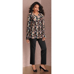 Ivy Printed Knit Tunic, , large