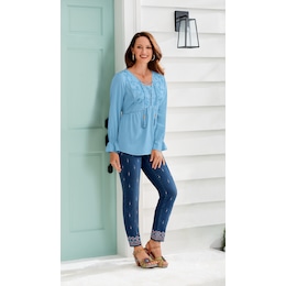 Tabitha Embroidered Jean, , large