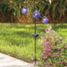 3 Orb Solar Light Stake, Purple, large