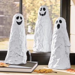Set of 3 Resin Sheet Ghosts, , large
