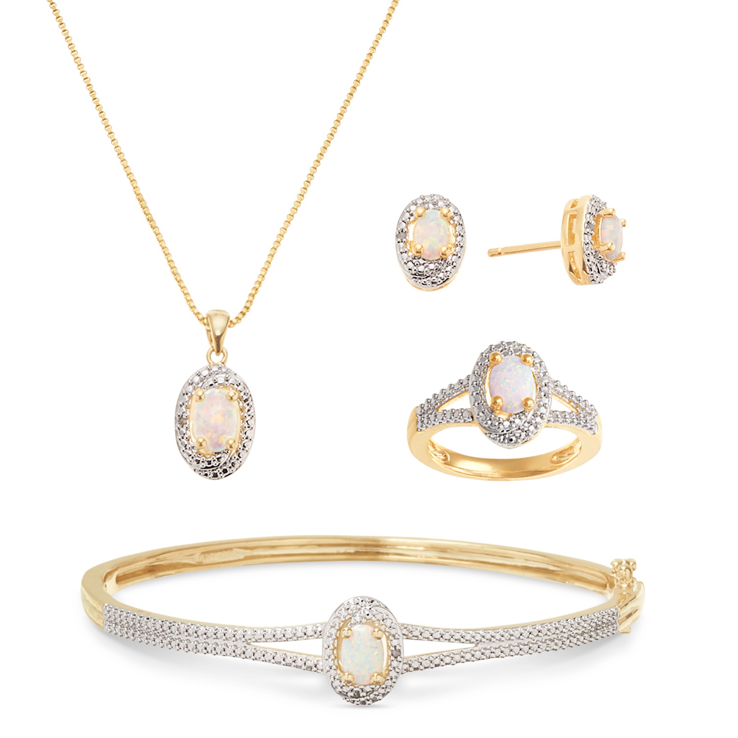 opal jewelry set