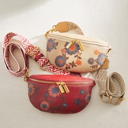 L'Artiste Artisanluv Hand-Painted Genuine Leather Crossbody by Spring Step, , large