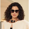 Ball/Link Goldtone Necklace & Earring Set, , large