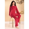 Demi 2-Piece Women's Pant Outfit with Sharkbite Hem, , large