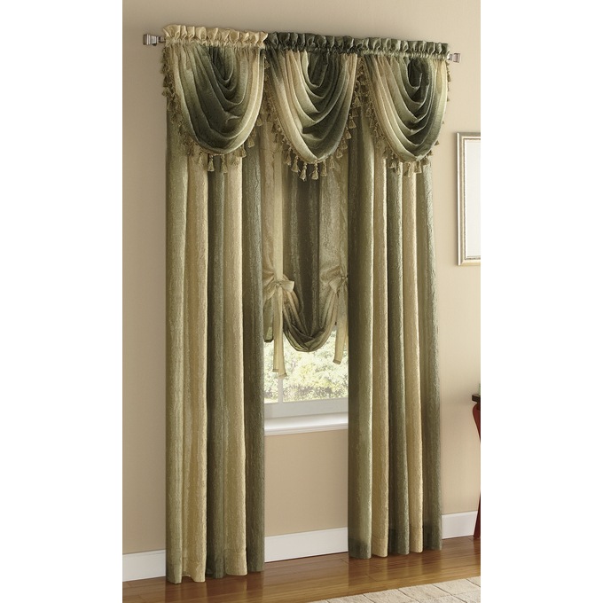 Ombre Semi Sheer Panels Midnight Velvet