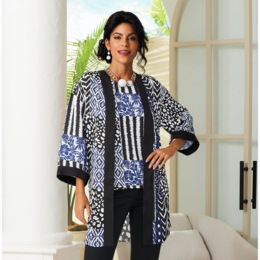 Pamina Patch-Print Duster, , large