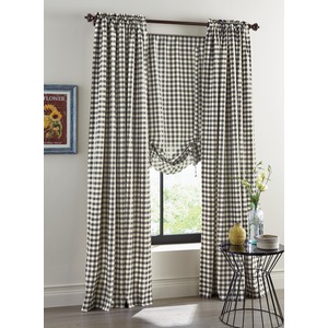 Gingham Buffalo Check Window Treatments Midnight Velvet