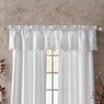 Scalloped Eyelet Cotton Valance, , large