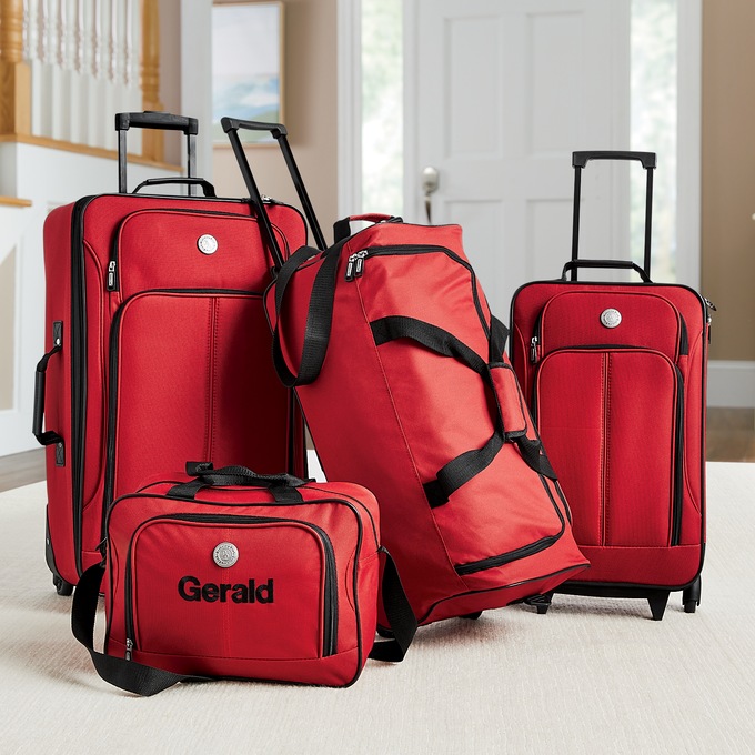 Travelers club 4 piece luggage set deals