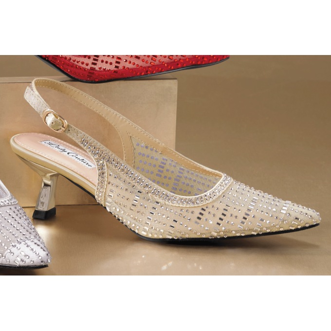 Lady Couture Linda Rhinestone Slingback Pump, , large